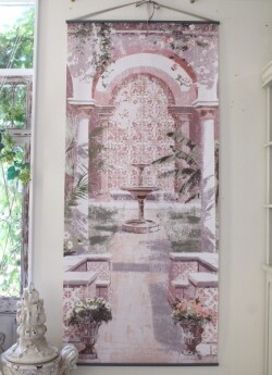 タペストリー スクリーン 壁飾り おしゃれ アンティーク調 (836)  マチルドエム フランス ウォールデコ 額絵 絵画 可愛い マチル