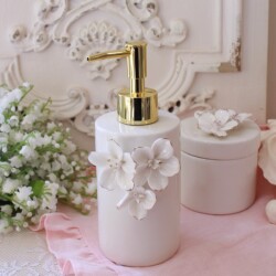 ソープディスペンサー 陶器 ディスペンサー 液体用 マチルドM フランス マチルドエム アムールドフルール (133)  陶器サニタリー