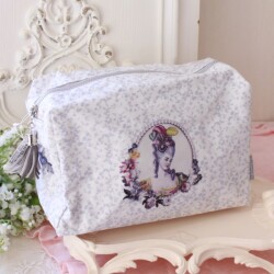 コスメポーチ 化粧ポーチ マチルドエム フランス ポーチ アントワネット ラージ (146) 撥水 旅行用 ホワイト マチルドM Mathilde