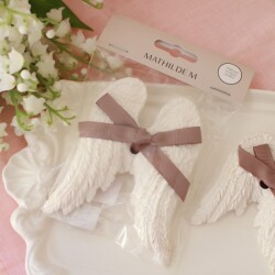 アロマ オブジェ アロマストーン 石膏 アロマプレート エンジェルウィング ラージ バニラドリー (1158) センティッドデコ マチル