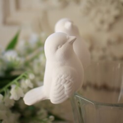 グラスマーカー バード 小鳥 磁器 オブジェ 置物 テーブルアクセサリー テーブルコーディネート  (1176) マチルドエム フランス 