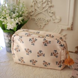 コスメポーチ 化粧ポーチ 花柄 イエロー フラワー 可愛い マンダリンフラワー (1161) マチルドエム フランス ポーチ 花 マチルド