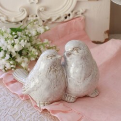 ペアバード 小鳥 バード 鳥 置物 オブジェ おしゃれ マチルドエム フランス（1169) マチルドM Mathilde M シャビーシック アンテ