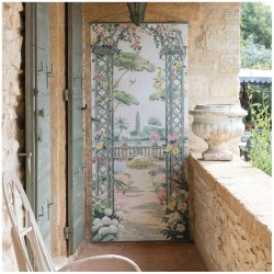 スクリーン 壁掛け タペストリー おしゃれ シャビーシック 壁飾り (1179)  マチルドエム フランス ウォールデコ 額絵 可愛い 絵