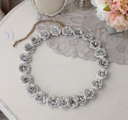 ローズリース 薔薇 ローズ 壁掛け シャビーシック マチルドエム フランス アイアン Ｌ (247) 壁飾り ウォールデコ フランス雑貨 