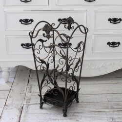 傘立て アイアン アンブレラスタンド ブロンズ ゴールド 可愛い 洋風  シャビーシック アンティーク 雑貨 アンティーク風 輸入雑