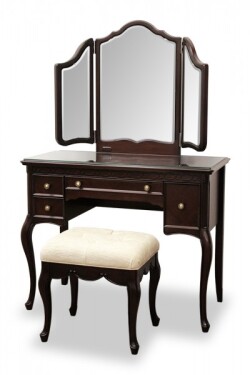 ドレッサーセット ドレッサー スツールセット ブラウン 輸入家具  高級家具 洋風 ヨーロピアン フルール 東海家具 家具 フレンチ