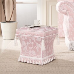 スツール ピンク ドレッサースツール １人掛けチェア 椅子 ヘアルーム ジェニファーテイラー Heirloom 花柄 布張り 可愛い 姫系 