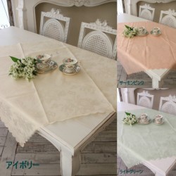 テーブルクロス トップクロス はっ水 正方形 花柄 100×100 シャインローズ ジャガード 薔薇柄 フリークロス トップクロス 撥水 