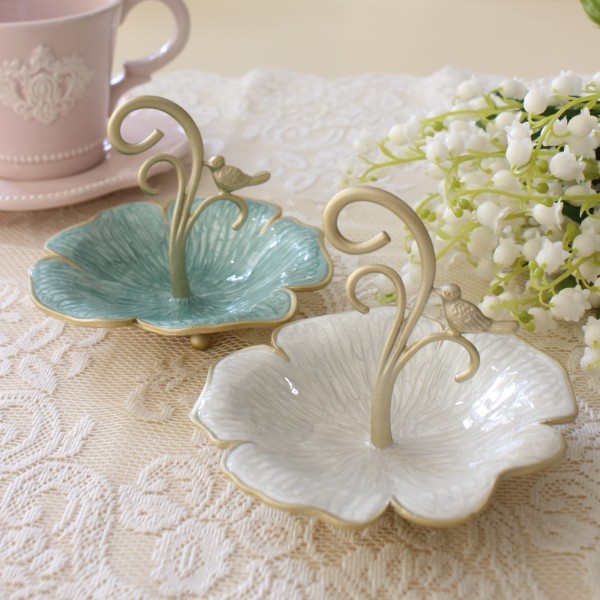 SALE30%OFF) アクセサリートレー リングホルダー ミニトレー フラワー