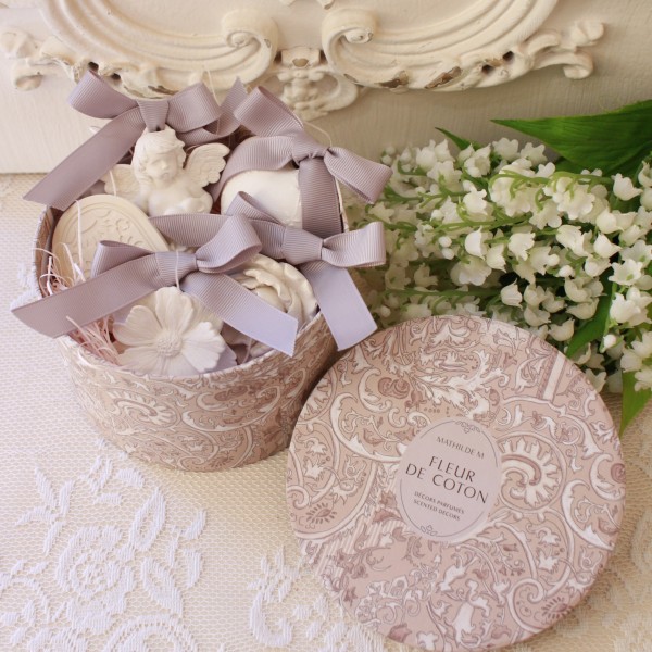 アロマセット アロマストーン コットンフラワー 石膏 アロマ