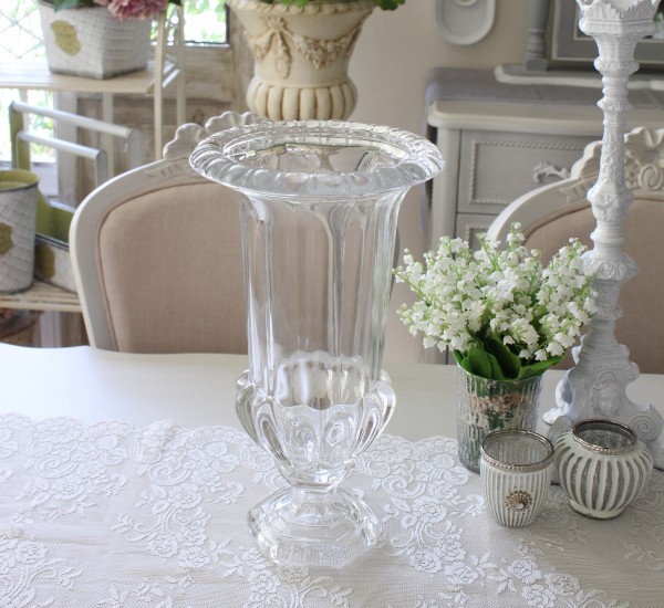 ヨーロピアン　花器？　ロココ SALE40%OFF) おしゃれ フラワーベース ガラス花瓶 ガラスベース