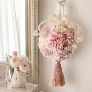 ロココ調♡テーブルフラワーアレンジと壁掛けフラワーアレンジ3点セット♡ 花壁 壁掛け インスタ映え 開店祝い ウォールデコ インテリアグリーン