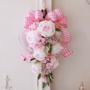 ロココ調♡テーブルフラワーアレンジと壁掛けフラワーアレンジ3点セット♡ ロココ調♡テーブルフラワーアレンジと壁掛けフラワーアレンジ3