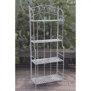 ４段ラック シェルフ アイアンラック ホワイト ４段シェルフ ヴァイス フォーティアシェルフ アイアンシェルフ 棚 オープンラッ