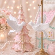 (SALE30%OFF) ホワイト バード オーナメント ２個セット 小鳥 飾り ツリーオーナメント ホワイト 鳥 モダン 白 クリスマスオーナ