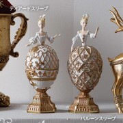 可愛い オブジェ 貴婦人 レディ エッグボックス 置物 小物入れ マダム ロココ調 エレガント クラシック アンティーク風 ロココ 