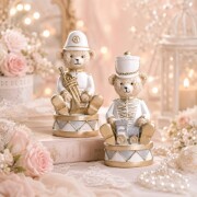 (SALE30%OFF) クリスマス 置物 テディベア オブジェ ベア 可愛い くま クラシック アンティーク風 アンティーク調 クマ 店舗装飾