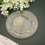 ロシェール フランス製 ガラス プレート 皿 ヴェルサイユ ギフト  14.5cm La Rochere ラロシェール ケーキ皿 ガラス食器 輸入食