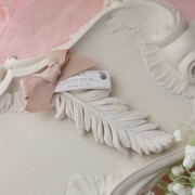 可愛い アロマ オブジェ マチルドエム フランス センティッドデコ フェザー Ｌ ライスパウダー (629)  アロマストーン 飾り マチ