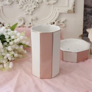 ブラシスタンド 歯ブラシスタンド ピンク マチルドエム フランス タンブラー マルチスタンド 陶器 小物入れ (981) バスルーム ツ