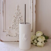 トイレブラシ ホルダーセット 陶器 高級 ホワイト マチルドエム フランス トイレブラシセット マーキス (351)  サニタリー マチ