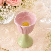 (SALE30%OFF) エッグカップ エッグスタンド ピンク フラワー 可愛い食器 チューリップ マチルドエム フランス（1202) マチルドM 