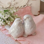 ペアバード 小鳥 バード 鳥 置物 オブジェ おしゃれ マチルドエム フランス（1169) マチルドM Mathilde M シャビーシック アンテ