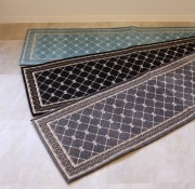 (SALE30%OFF) キッチンマット 室内用マット フロアマット 50×180 グレー ブラック ブルー マット ラグマット おしゃれ ラグ 滑り