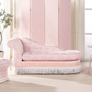 取付無料！ジェニファーテイラー 姫系パステルピンクロココ調花柄2人