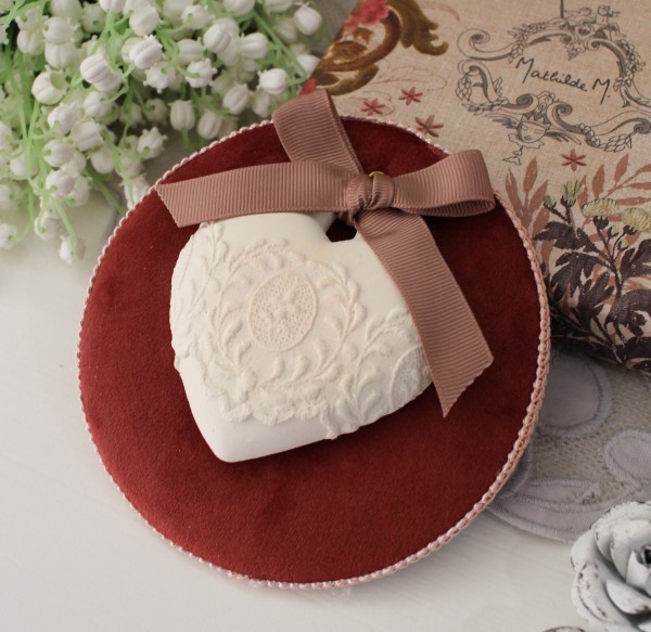 ハート 壁飾り アロマ飾り フランス雑貨 マチルドエム フランス センティッドデコ ハート 壁掛け ローズエリクサー (379) 薔薇 