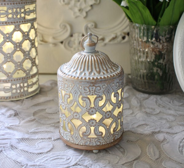 LED ランタン キャンドルライト マチルドエム フランス LEDランタン アイアン＆ガラス ショート (528) ランタン キャンドル 可愛