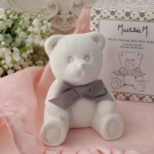 テディベア アロマオブジェ 石膏 アロマストーン 置物 可愛い マチルドエム フランス センティッドデコ ベアー ヌヌルス ベア (5
