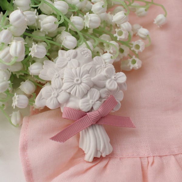 アロマストーン フラワーブーケ 可愛い 花束 ブーケプレシャス 置物 センティッドデコ ブーケ (580) マチルドエム フランス アロ