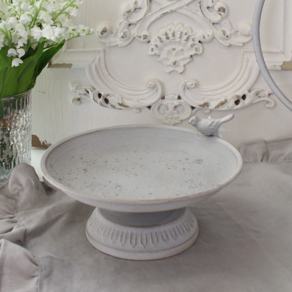 トレイ グレー マチルドエム フランス アイアン コンポート バードフューダー (614) ディスプレイトレイ スタンドトレイ 可愛い 