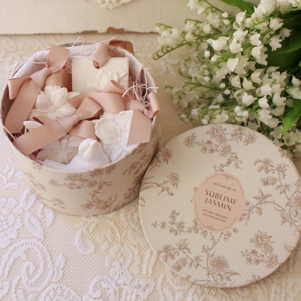 アロマストーン 石膏 ５個セット アロマセット ジャスミン マチルドエム フランス センティッドデコ 限定ＢＯＸ5個セット  サプ