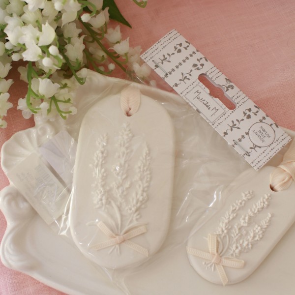 アロマプレート ラベンダー 石膏飾り ルームフレグランス フラワー ラベンダープレート ラージ (1185) マチルドエム フランス ル