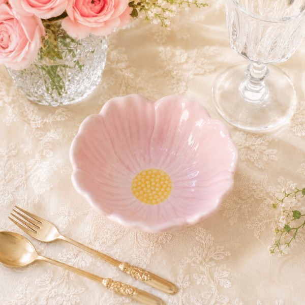 (SALE30%OFF) ボウル スモール フルーツボウル ピンク フラワー 可愛い 食器 チューリップ マチルドエム フランス（1199) マチル