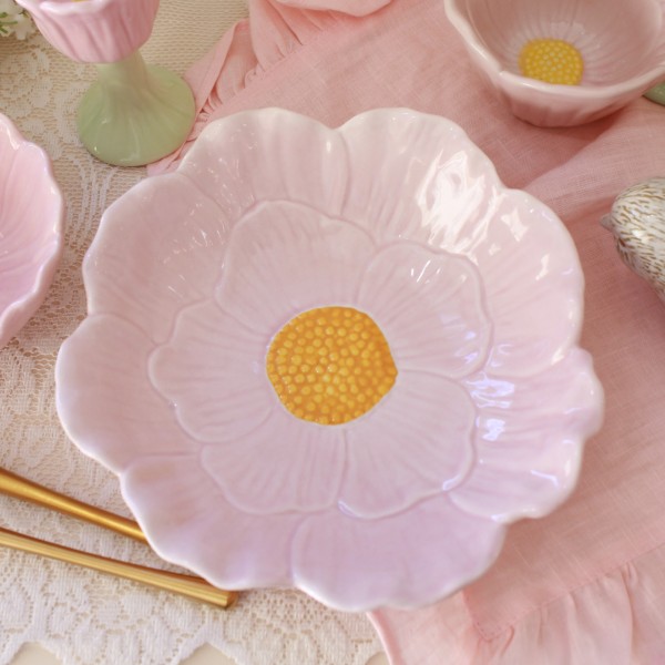 ボウル ラージ サラダボウル ピンク フラワー 可愛い 食器 チューリップ マチルドエム フランス（1200) マチルドM Mathilde M シ