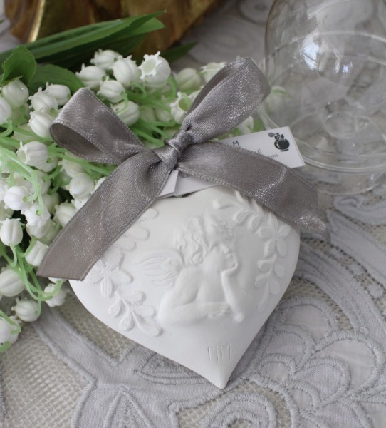 ハート エンジェル アロマストーン 石膏 ライスパウダー マチルドエム（023) 天使 アロマプレート アロマ 飾り 置物 マチルド  