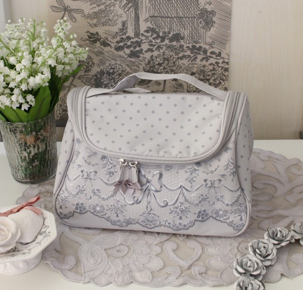 コスメバッグ 大 コスメポーチ 大容量 ポーチ 化粧ポーチ マチルドエム フランス リボン (426) コスメ 化粧品 女性 レディース 