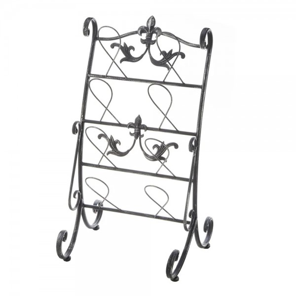 スリッパラック ブラック スリッパ収納 スリッパ入れ アイアン 紋章 ユリモチーフ おしゃれ 可愛い 洋風 シャビーシック アンテ