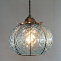 ペンダントライト ガラス イタリア製 ムラノガラス ブルー ヴェネチア ペンダントランプ ヴェネチアンガラス おしゃれ 天井照明 
