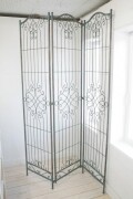 アンティーク風 アイアンスクリーン パーテーション クレンジャンス スクリーン ３連 アンティーク調 アンティーク仕上げ アンテ