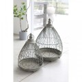 プランツケージ フラワーケージ ２点セット ハンギングケージ コブウェー オブジェ ケージ ガーデニング ガーデンオブジェ 店舗