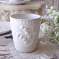 ミュゲシリーズ マグカップ マグ コーヒーカップ すずらん アンティーク風 フレンチ食器 スズラン フランス アンティーク調 陶器