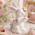 花瓶 ラビット ピッチャー 陶器 フラワーベース ラビット うさぎ 可愛い 花柄 陶器製 ブルームラビットピッチャー (092) アンテ