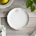ロイヤルクラウン ラウンドプレート Ｓ プレート 小皿 ケーキ皿 デザートプレート 小 ホワイト 洋食器 アンティーク調 陶器 シャ