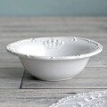 ロイヤルクラウン ボウル ホワイト サラダボウル 陶器 持き スープボウル 深皿 洋食器 アンティーク調 陶器製 シャビーシック 可