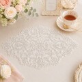 プレースマット ランチョンマット ドイリー レース ゴールド 刺繍 30×50 テーブルセンター ノーブルシリーズ (1441) アンティー
